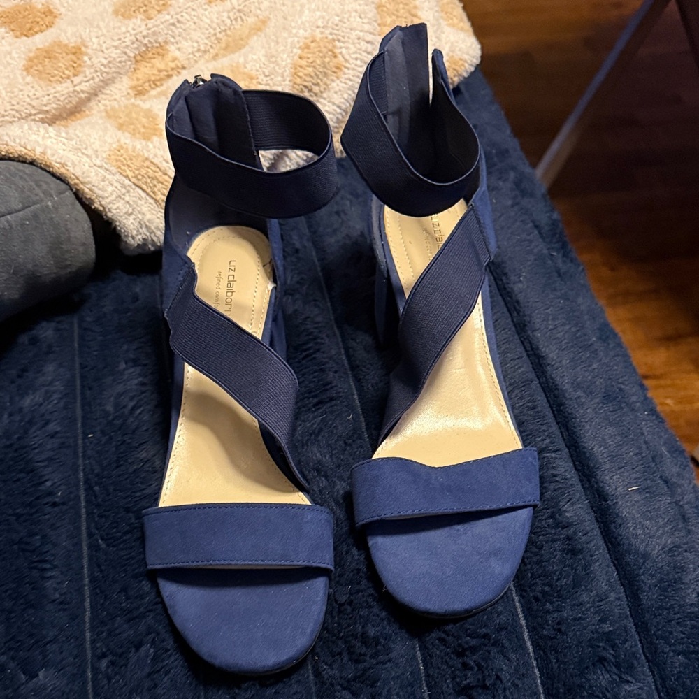 Liz Claiborne Blue Strappy Heels